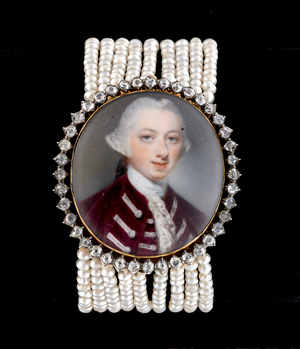 Portrait miniature of Philip Allen (enamel) 
