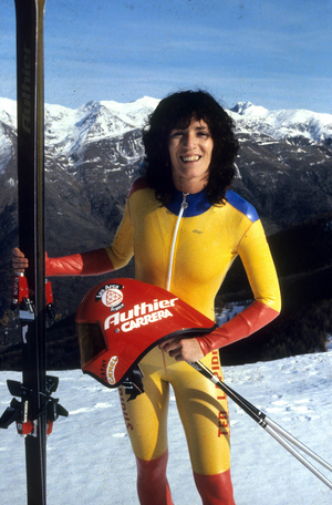 Cathy Brayton World Champion of Speed Ski November 1982 (photo)