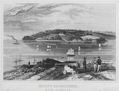 Mount Edgecumbe, near Plymouth (engraving)