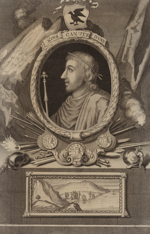 Portrait of King Canute (engraving)