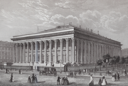 Paris: La Bourse (engraving)