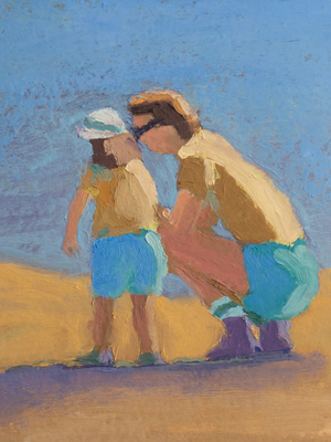 Matchy Match, 2023 (oil on paper)