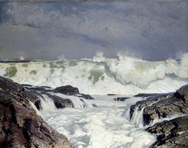 Title Unknown (Rolling Surf) Frederick Judd Waugh (1861-1940 American)