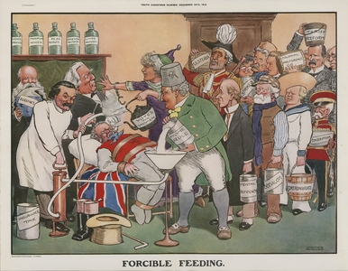 Forcible Feeding (colour litho)