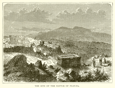 The site of the Battle of Plataea (engraving)