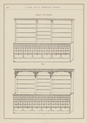 Illustration for S Maw, Son & Thompson’s  medical catalogue, 1891 (engraving)