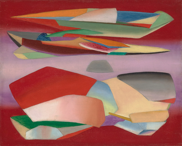 Red Space 1936 (Oil on canvas)