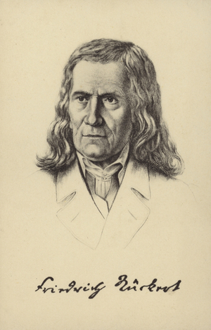 Friedrich Rueckert (1788-1866), German poet, translator and professor of Oriental languages (litho)