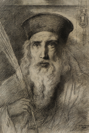 The Rabbi, 1893 (charcoal on paper)
