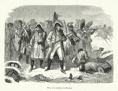 Ney a la retraite de Russie (engraving)