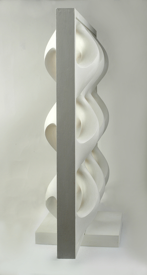 Design 1 (1950) Special (3 x 3 modules), 2011 (painted hydrostone & wood)