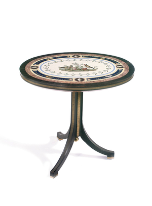 Micromosaic tabletop, Rome, late 18th century (mosaic, ormolu-mounted ebony & satinwood)