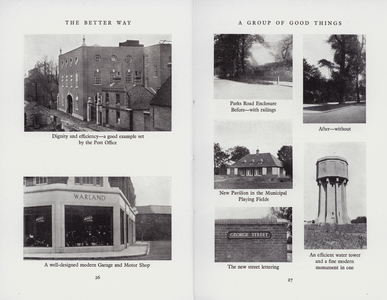 Pages from the DIA Cautionary Guide to Oxford, 1930 (b/w photo)