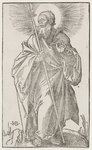 St Thomas, from "The Large Apostles", c.1519 (woodcut)