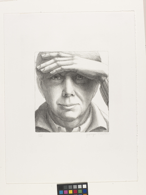 Self-Portrait I (lithograph on rives bfk white wove paper)