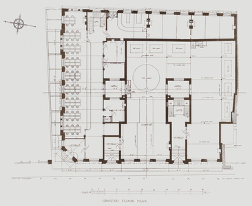 Law Union and Rock Insurance Company's Building, London, Ground Floor Plan (litho)