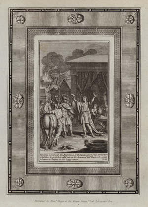 Illustration for Homer's Iliad (engraving)