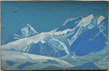 Mountain study, c.192831 (tempera on canvas laid on cardboard)