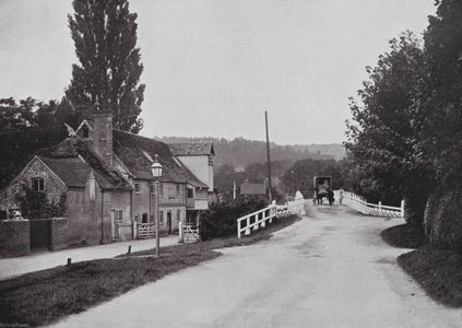 Goring Mill and Bridge (b/w photo)