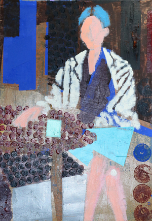 Elle, 2020 (acrylic on paper)