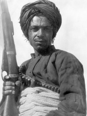 Kurdish hunter, 1940 (b/w photo)