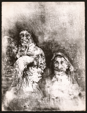 Compagnie des personnes agees. La ballade des langues ennuyeuses, poeme. vers 1930 (illustration)