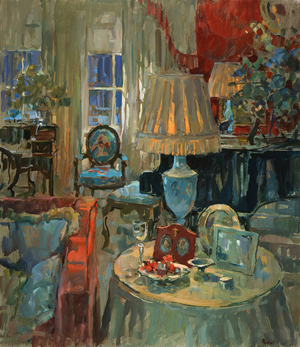 Winter Afternoon (oil on canvas)