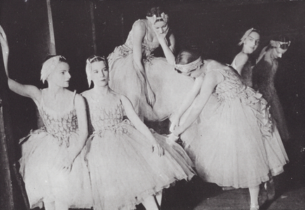 Corps de Ballet (b/w photo)