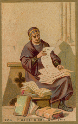 William of Tyre, medieval prelate and chronicler (chromolitho)