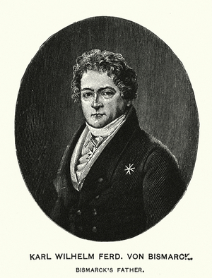 Karl Wilhelm Ferd von Bismarck, Bismarck's Father (engraving)