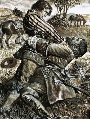 The Legend of Lorna Doone (gouache on paper)