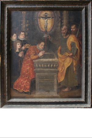 Baptism of Santa Domitilla, 1588 (oil on canvas)