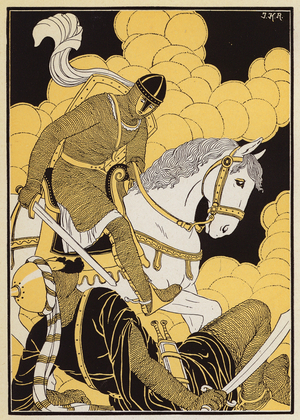 Le Combat de Guillaume Contre le Geant Corsolt (colour litho)