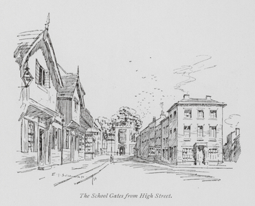 Illustration for Tom Brown's School-Days (litho)
