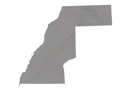Western Sahara, Relief Map