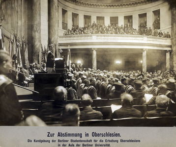 Demonstration of the Berlin Student Union for the Preservation of Upper Silesia, around 1921/22