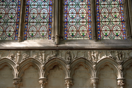 Detail of the Frieze from Salisbury Cathedral Chapter House (photo)