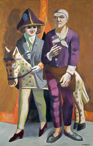 Double portrait, Carnival (Max Beckmann and Quappi), 1925 (oil on canvas)
