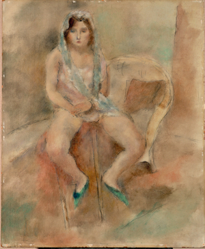 Young woman, seated