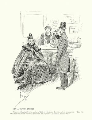 Not a water drinker (litho)