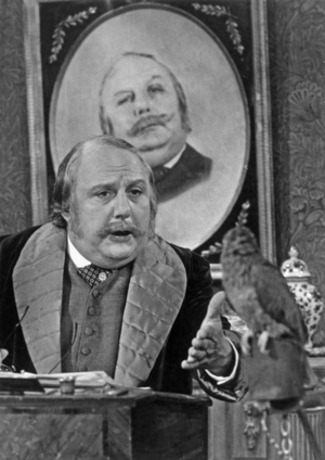 Pierre Doris in Play "Le Droit Aux Etrennes" November 1974 (b/w photo)