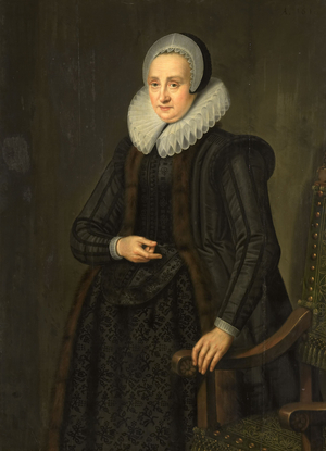 Portrait of Margarita Cassier, 1616 (oil on panel)