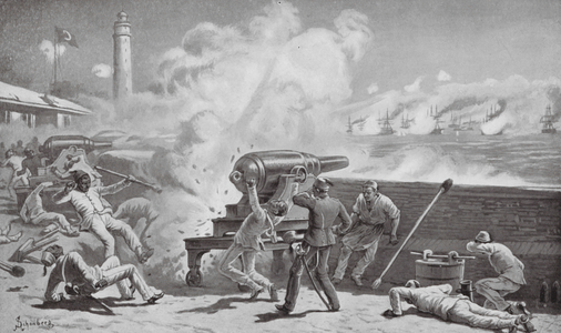 The Bombardment of Alexandria (litho)
