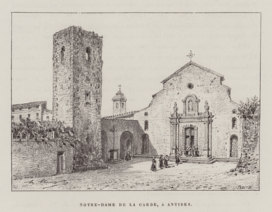 Notre-Dame De La Garde, A Antibes (engraving)