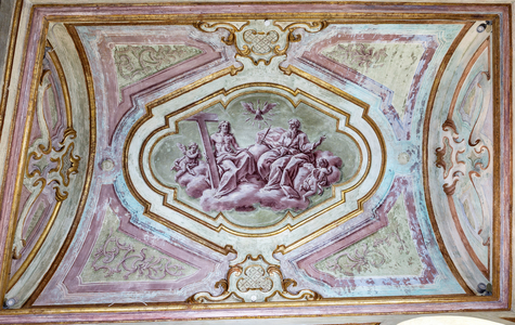 Volta affrescata del vano  retroabsidale cripta cattedrale, XVIII secolo (affresco)