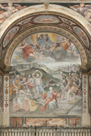 The Martyrdom of Saint Stephen, Left Chapel (fresco)