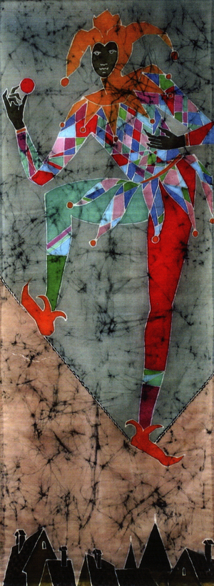 Traveling Musicians №2, 2007 (batik)