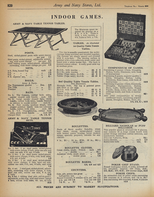 Page from Army and Navy Stores Catalogue, 1939-40 (litho)