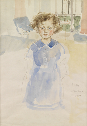 Lucy, 1964 (watercolour & pencil on paper)