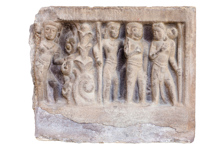 Soldier and monkey, Quang Nam province, 7th-8th century AD (sandstone)